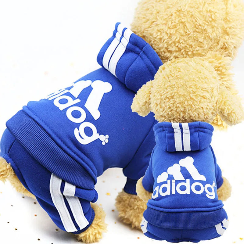 Adidog Clothes Autumn and Winter New Pet Clothes Small Medium Clothes Luxury Dog Puppy Chihuahua Pet Warm Four-Legged Sweater