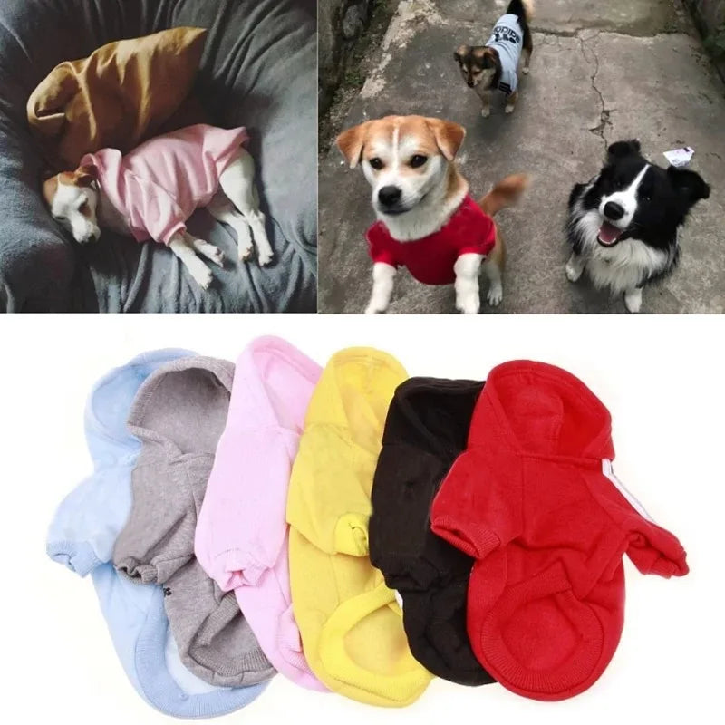 Autumn Winter Warm Dog Clothes Adidog Dog Hoodies Pet Warm Coat Medium Large Dog Puppy Jacket Sweater Chihuahua Clothes Costume