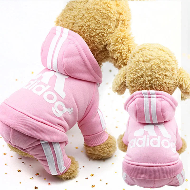 Adidog Clothes Autumn and Winter New Pet Clothes Small Medium Clothes Luxury Dog Puppy Chihuahua Pet Warm Four-Legged Sweater