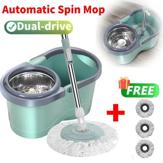 Automatic bucket and mop with spin Household cleaning brush Mop brooms cleaning floor Kitchen handheld mop with Bucket