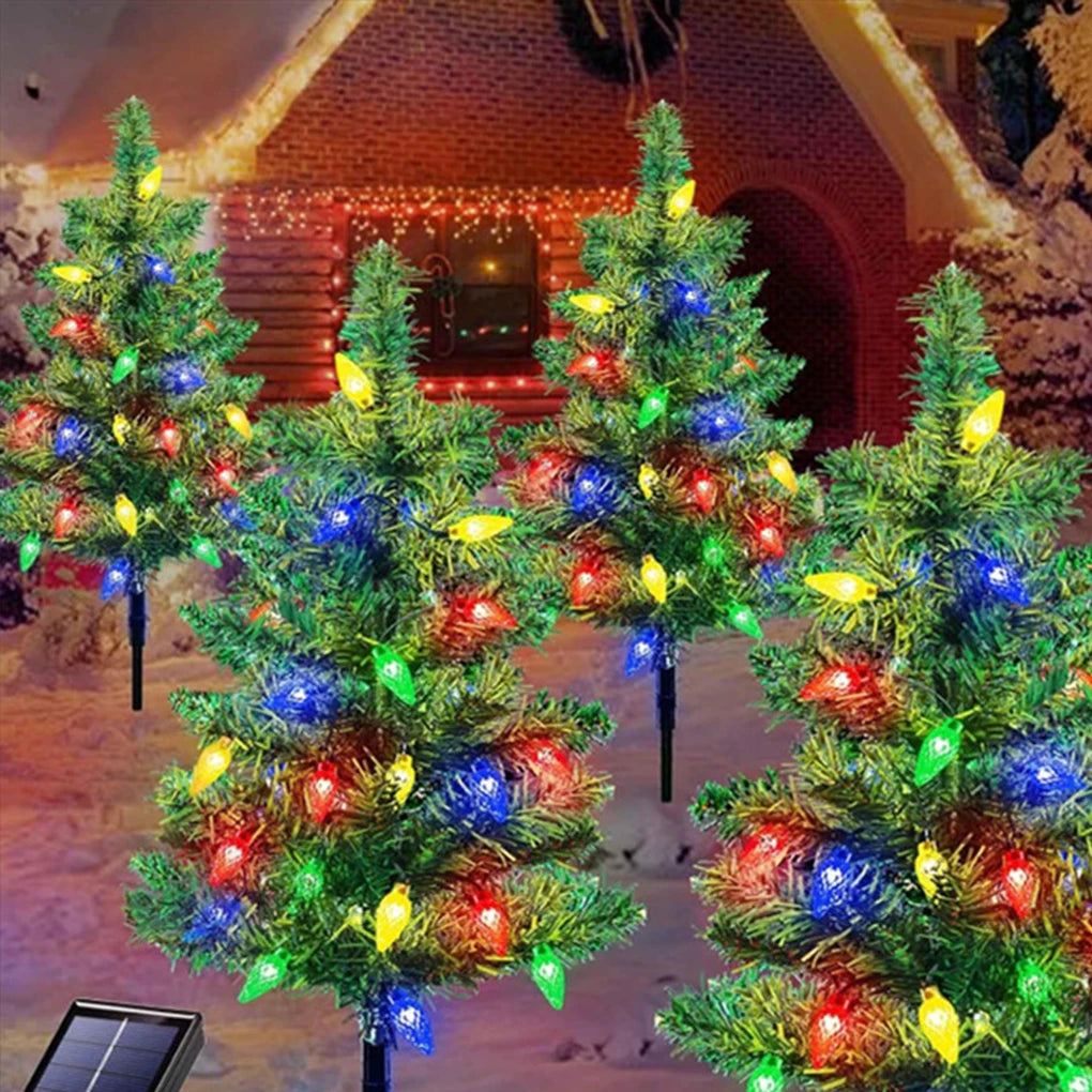 2024 New Christmas Decor Tree Festive Evergreens For Home Artificial Evergreens Christmas Decoration Lamp